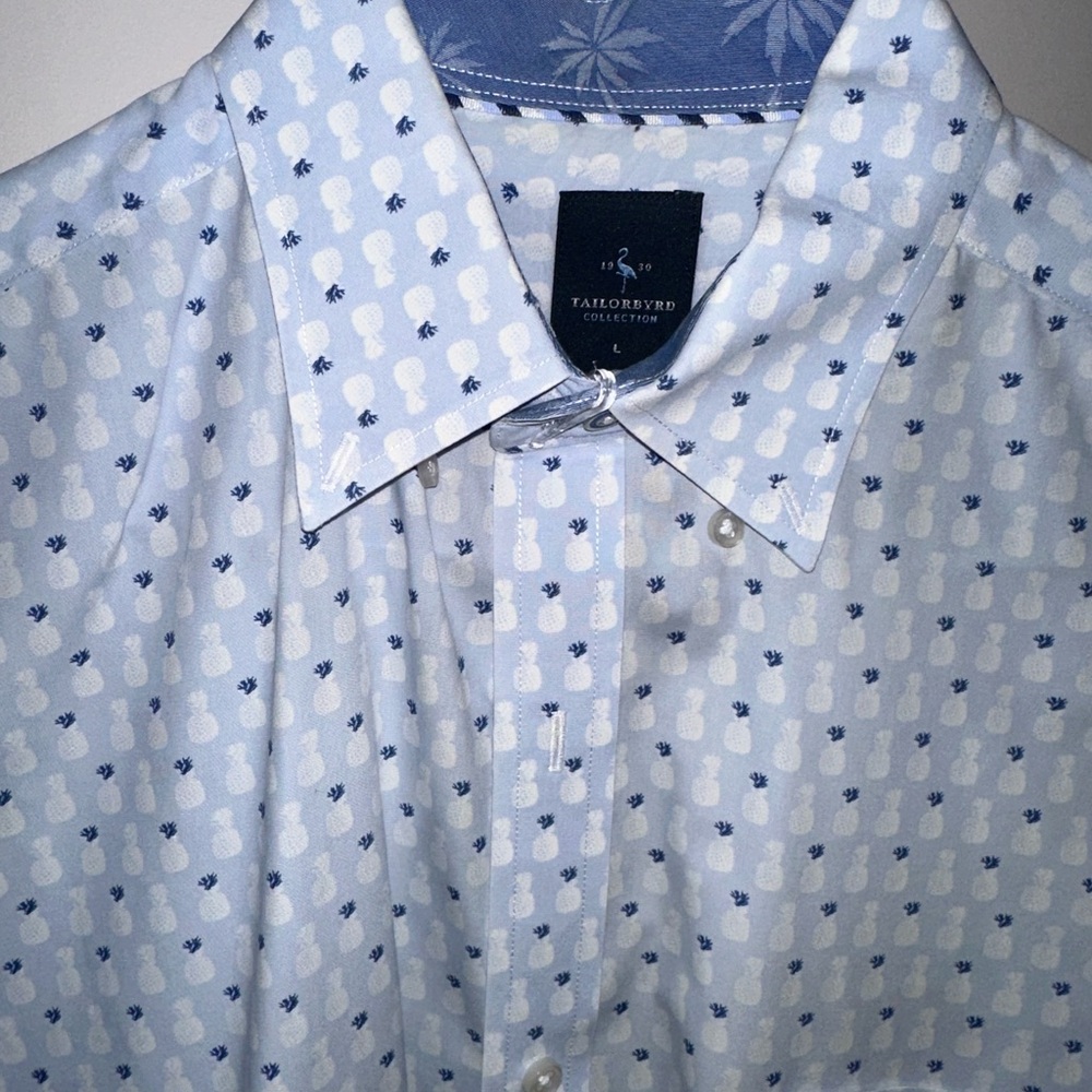 Tailorbyrd short sleeve button-up size L